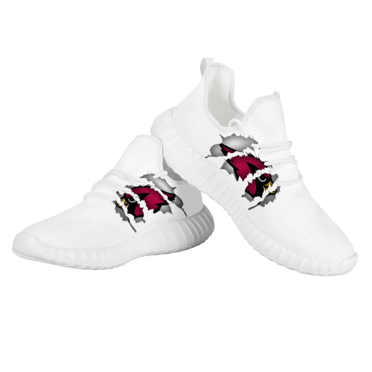 Men's Arizona Cardinals Mesh Knit Sneakers/Shoes 005